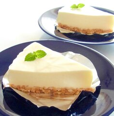 パパでも出来る 簡単定番 レアチーズケーキ レシピ 作り方 By ぺるく ろ 楽天レシピ